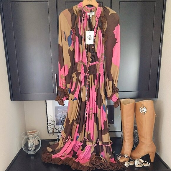Chasing Unicorns Dresses & Skirts - HOLD FOR bycaitlinleigh 🤎Chasing Unicorns Maxi duster dress XS-S